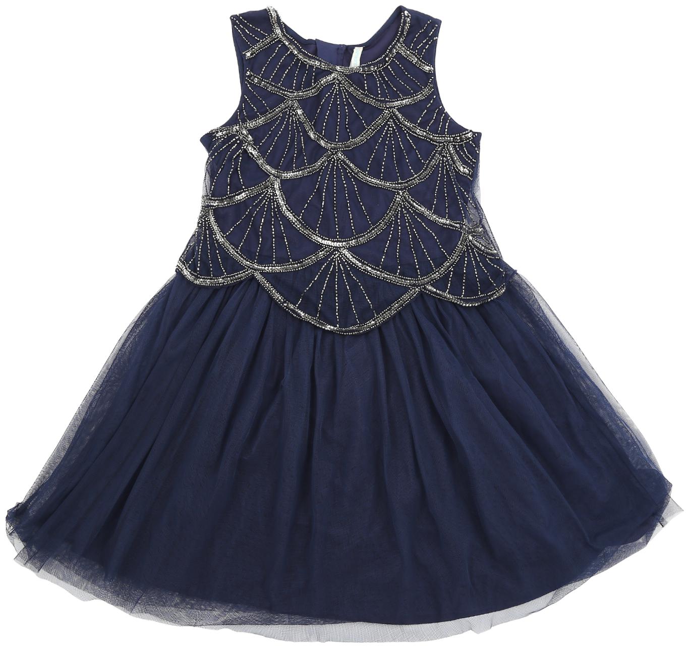 

Pantaloons Junior Blue Cotton Sleeveless Knee Length Princess Frock ( Pack of 1 )