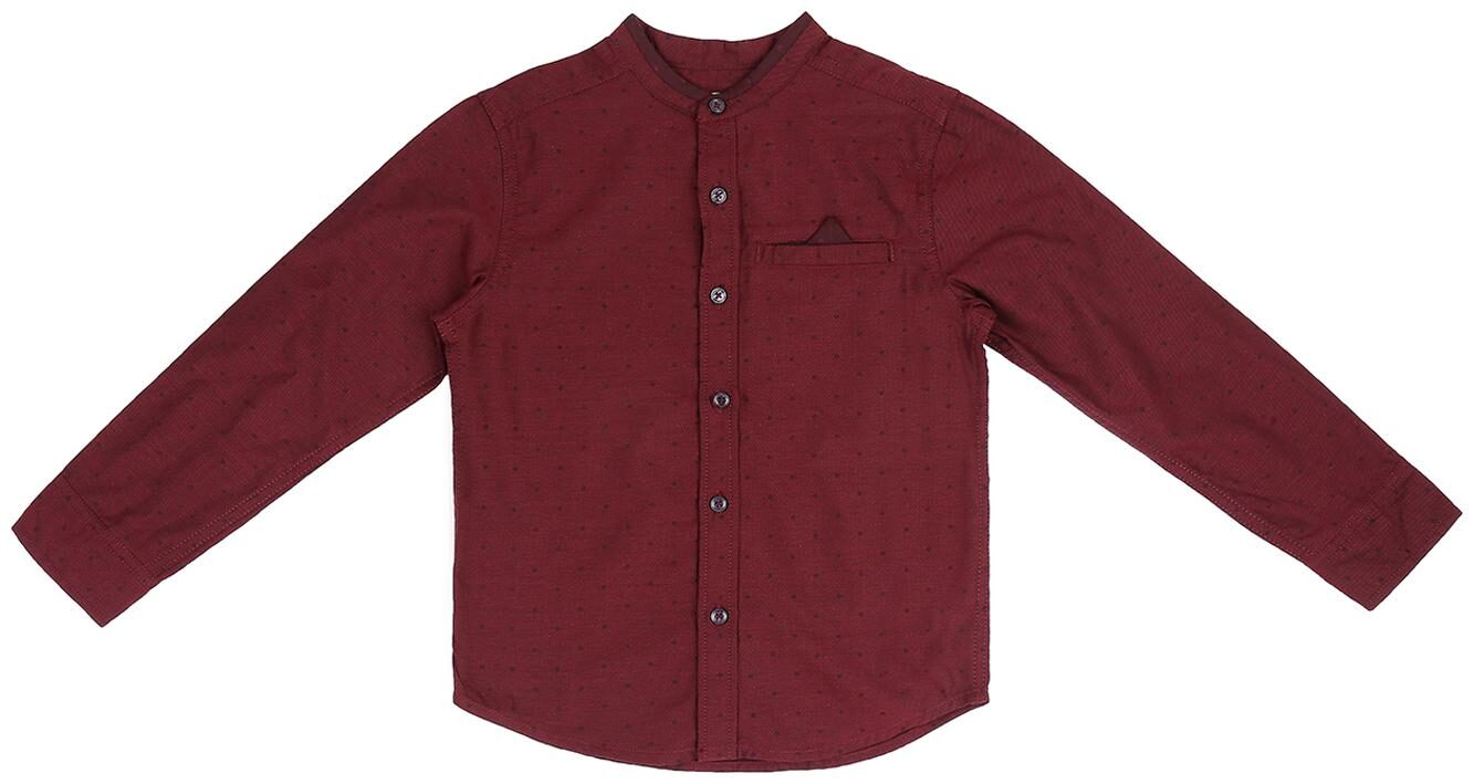 

Pantaloons Junior Boy Cotton Solid Shirt Maroon