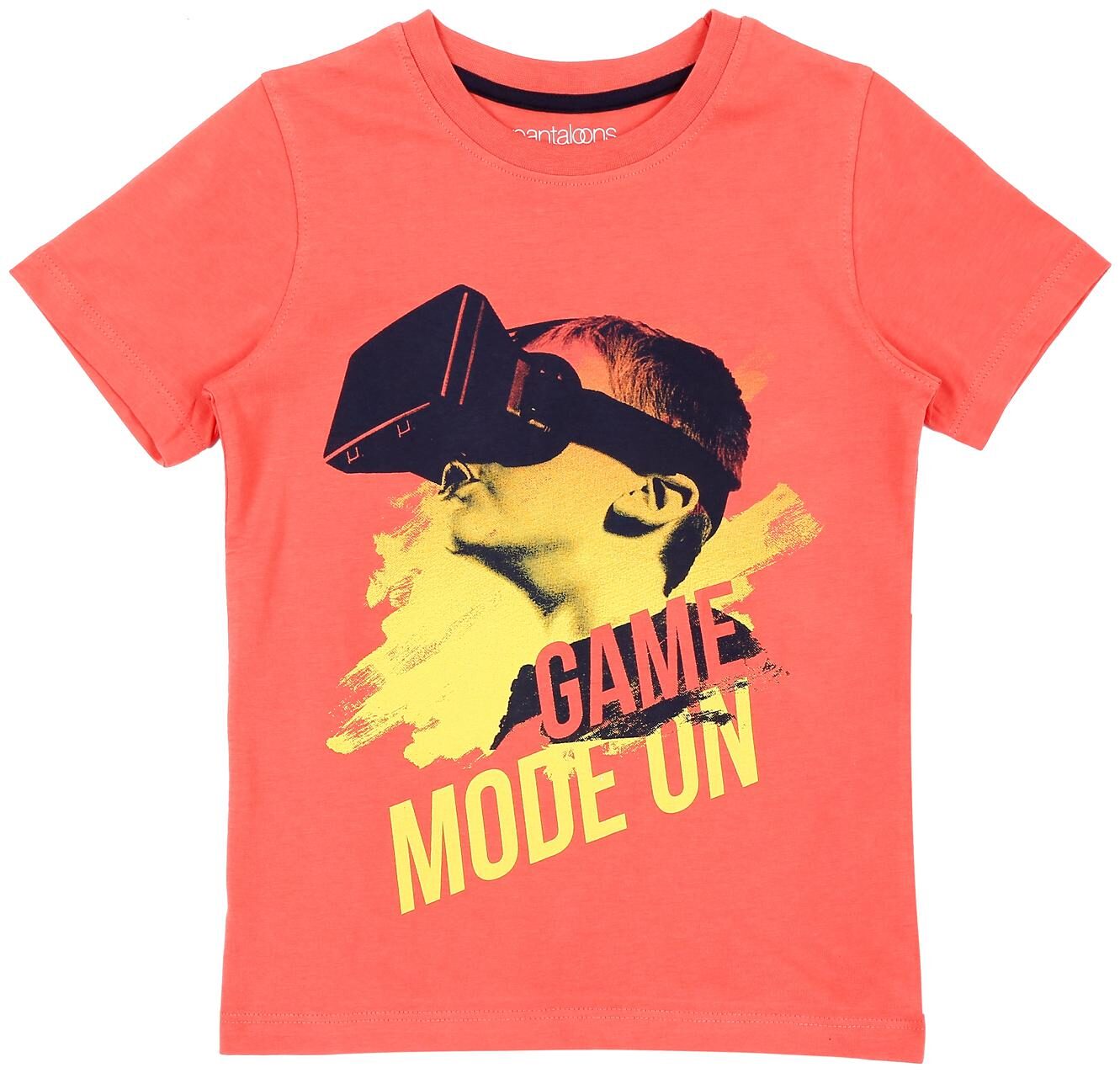 

Pantaloons Junior Boy Cotton Printed T-shirt - Orange