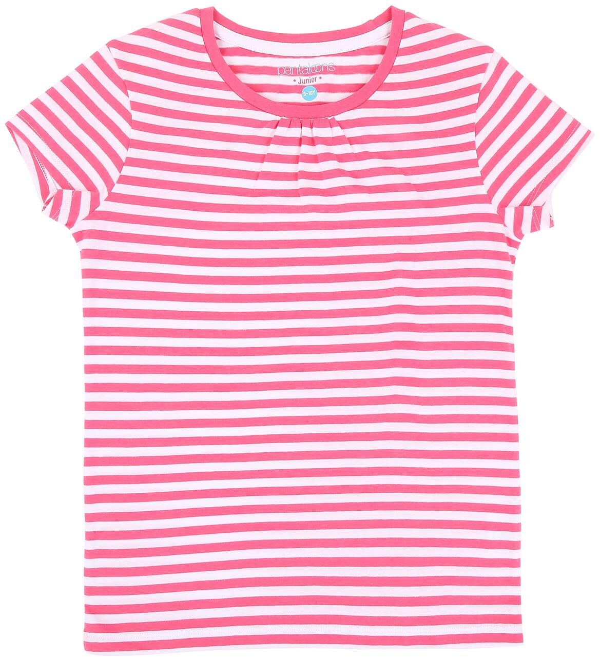 

Pantaloons Junior Girl Cotton Printed T shirt - Purple
