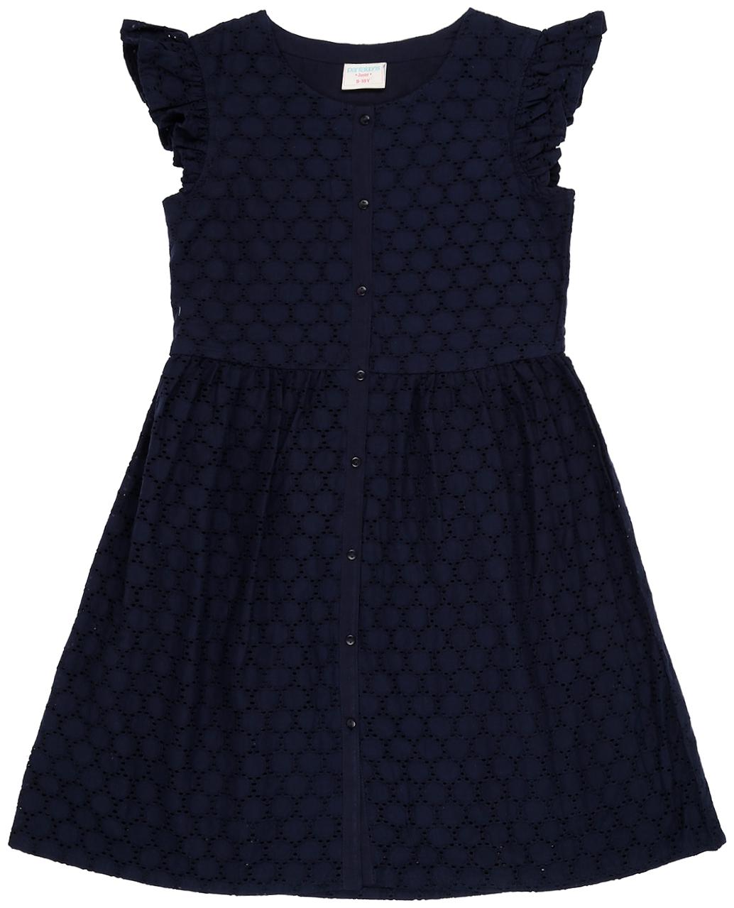 

Pantaloons Junior Blue Cotton Short Sleeves Knee Length Princess Frock ( Pack of 1 )