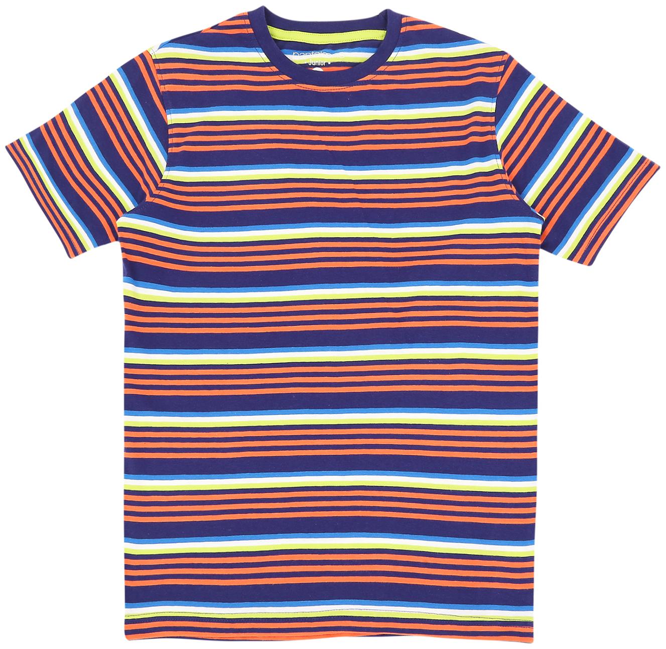

Pantaloons Junior Boy Cotton Striped T-shirt - Multi