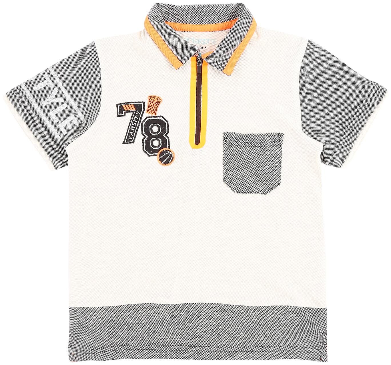 

Pantaloons Junior Boy Cotton Printed T-shirt - Grey