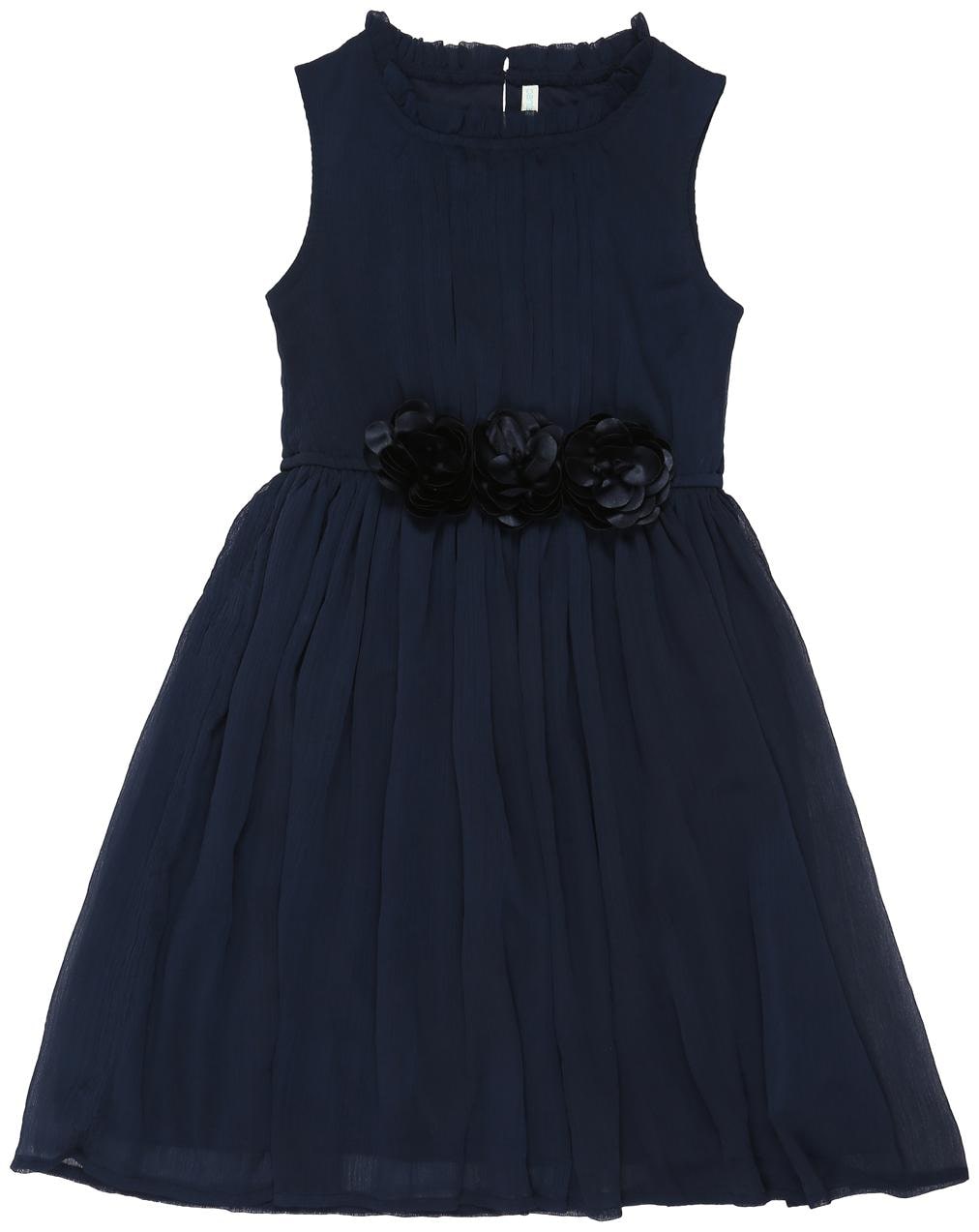 

Pantaloons Junior Blue Polyester Sleeveless Knee Length Princess Frock ( Pack of 1 )