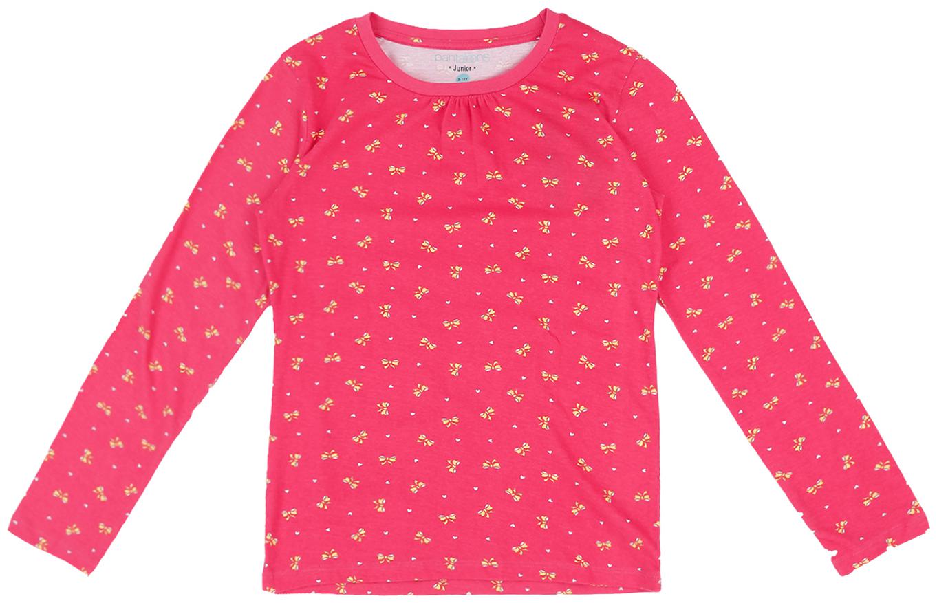 

Pantaloons Junior Girl Cotton Printed T shirt - Pink