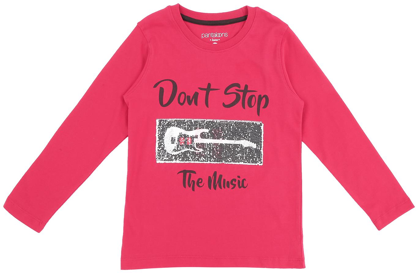 

Pantaloons Junior Boy Cotton Printed T-shirt - Red