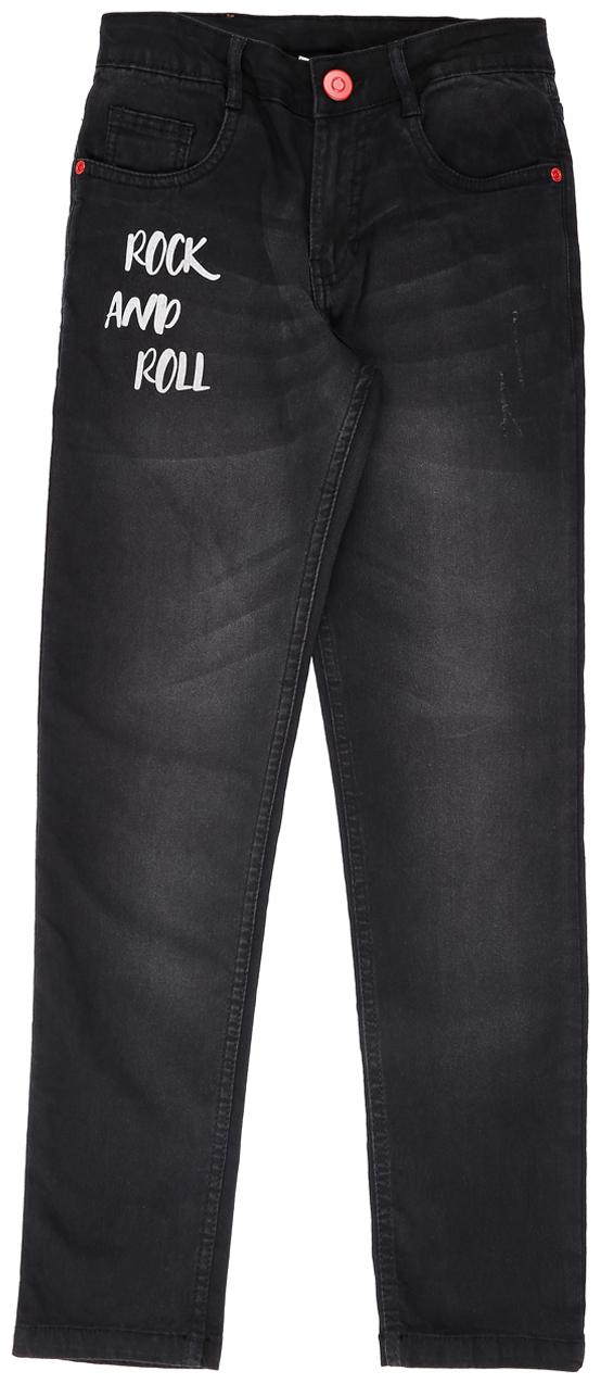 

Pantaloons Junior Cotton Blend Solid Distressed For Boy Color Black