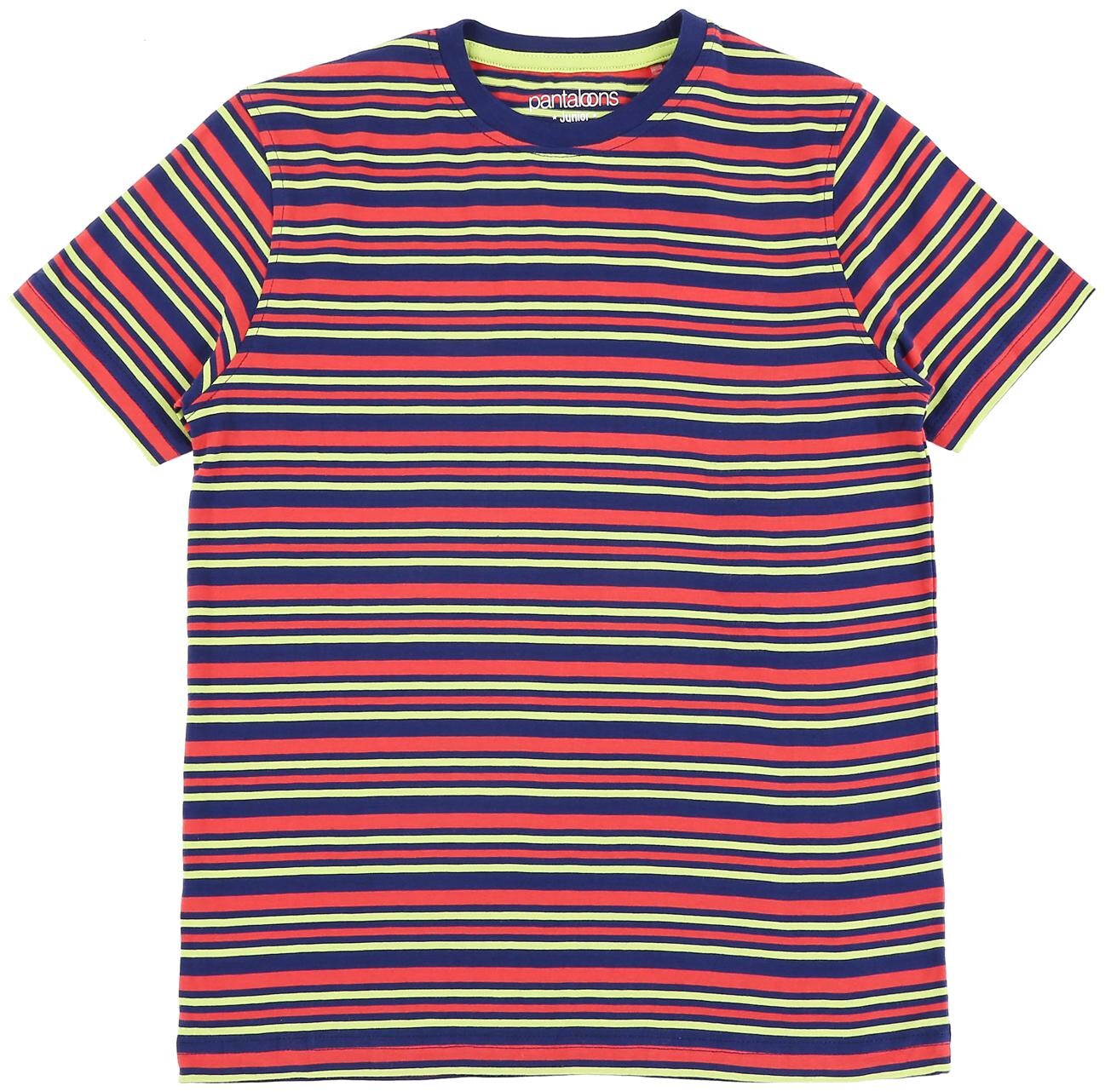 

Pantaloons Junior Boy Cotton Striped T-shirt - Multi
