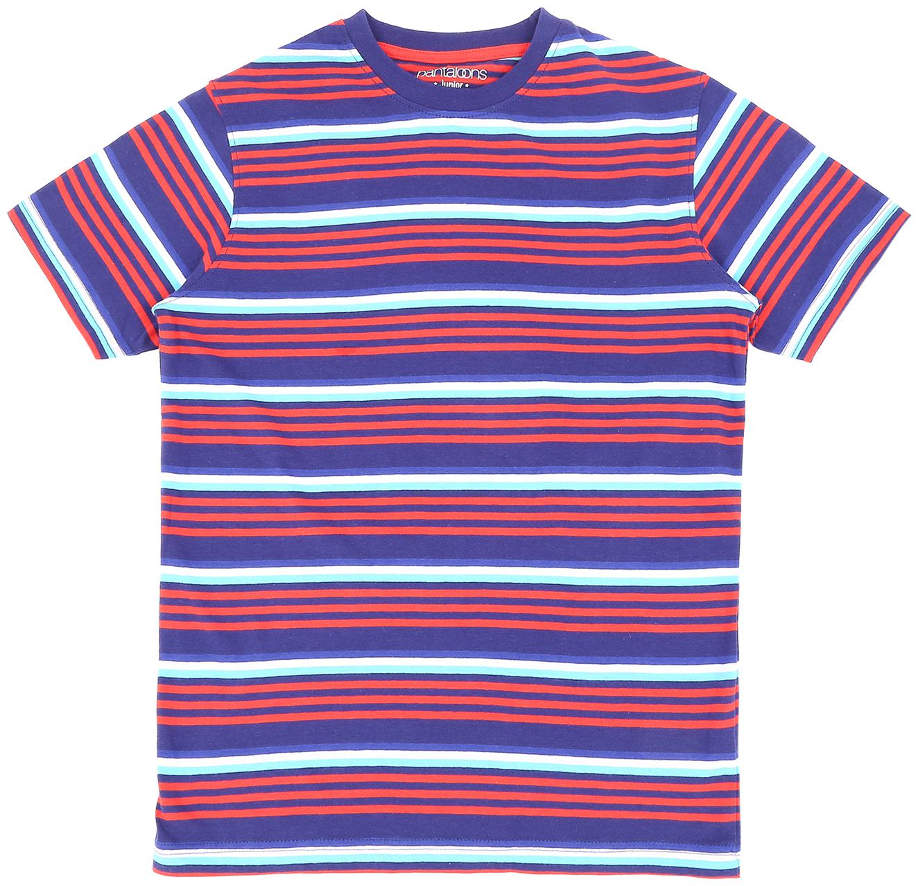 

Pantaloons Junior Boy Cotton Striped T-shirt - Multi