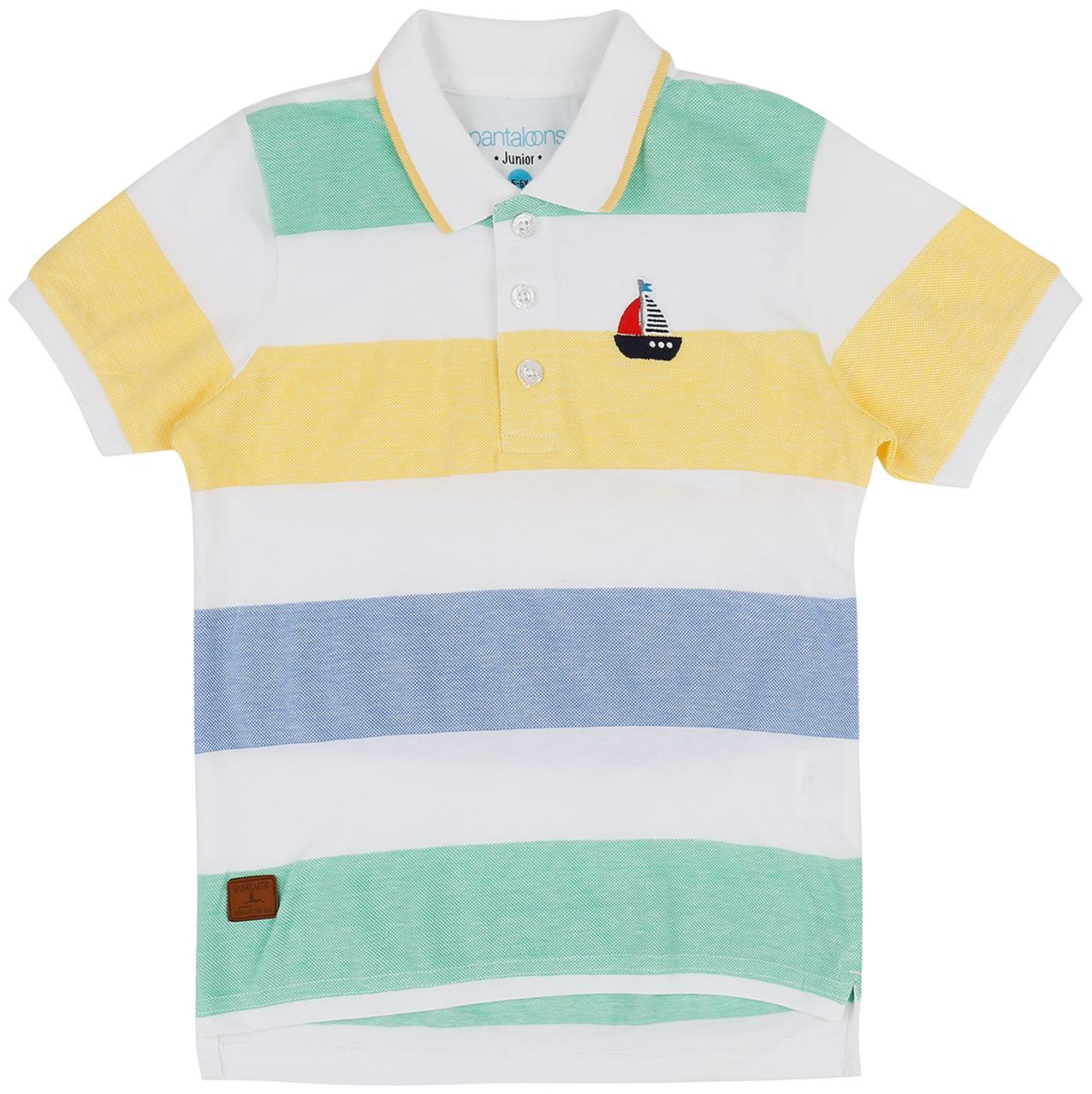 

Pantaloons Junior Boy Cotton Striped T-shirt - Multi