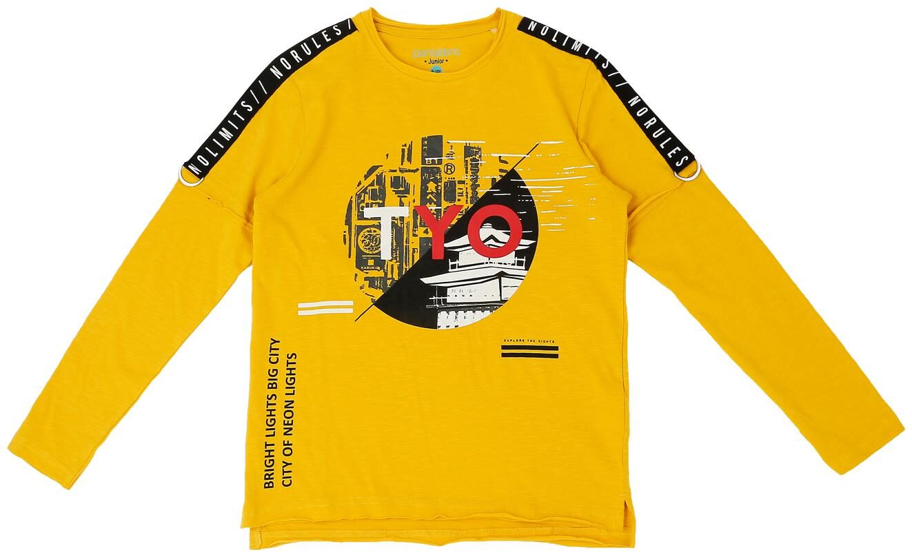 

Pantaloons Junior Boy Cotton Printed T-shirt - Yellow