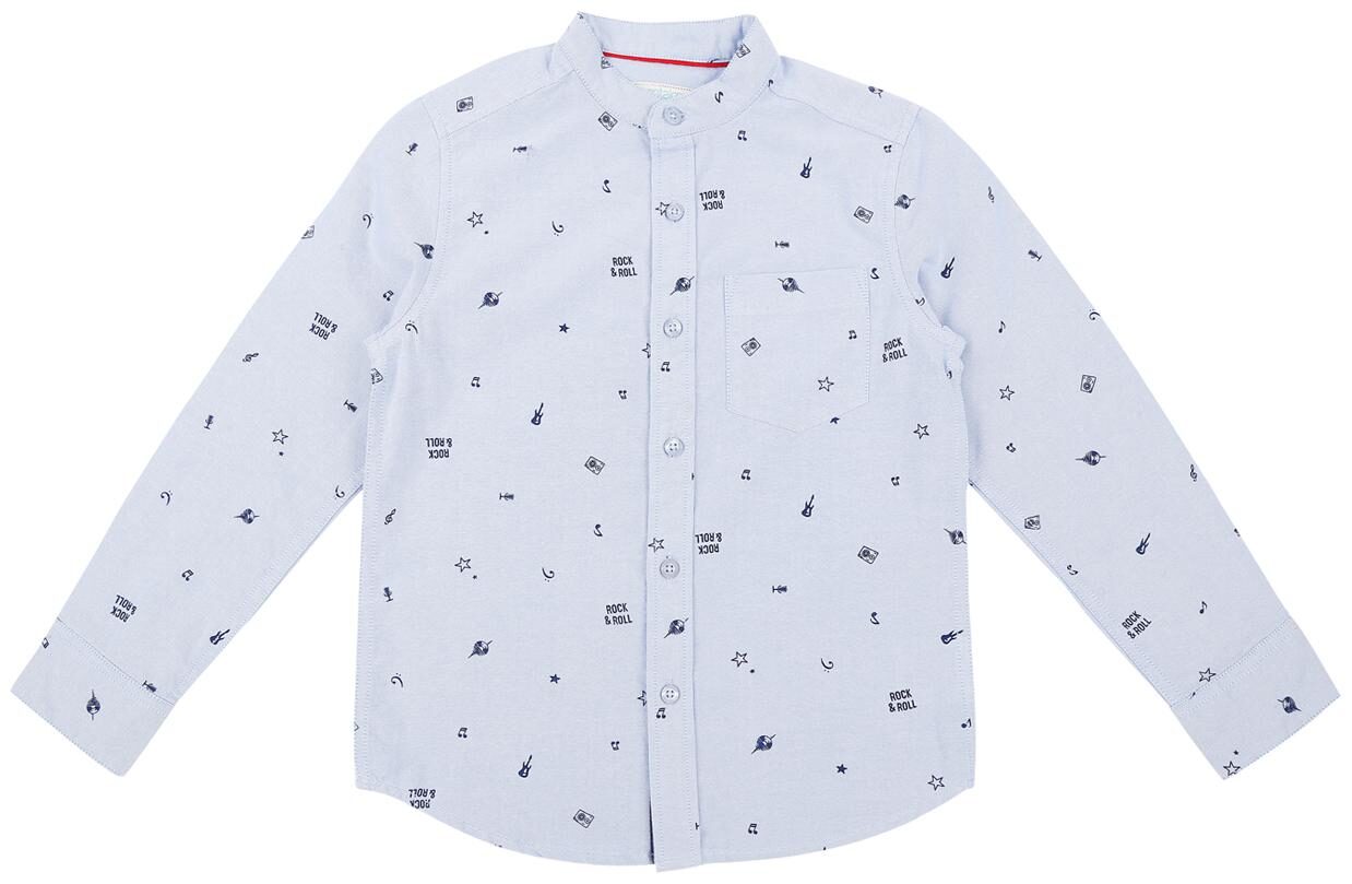 

Pantaloons Junior Boy Cotton Printed Shirt Blue