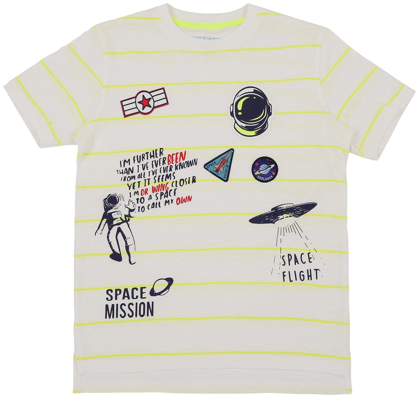 

Pantaloons Junior Boy Cotton Printed T-shirt - White