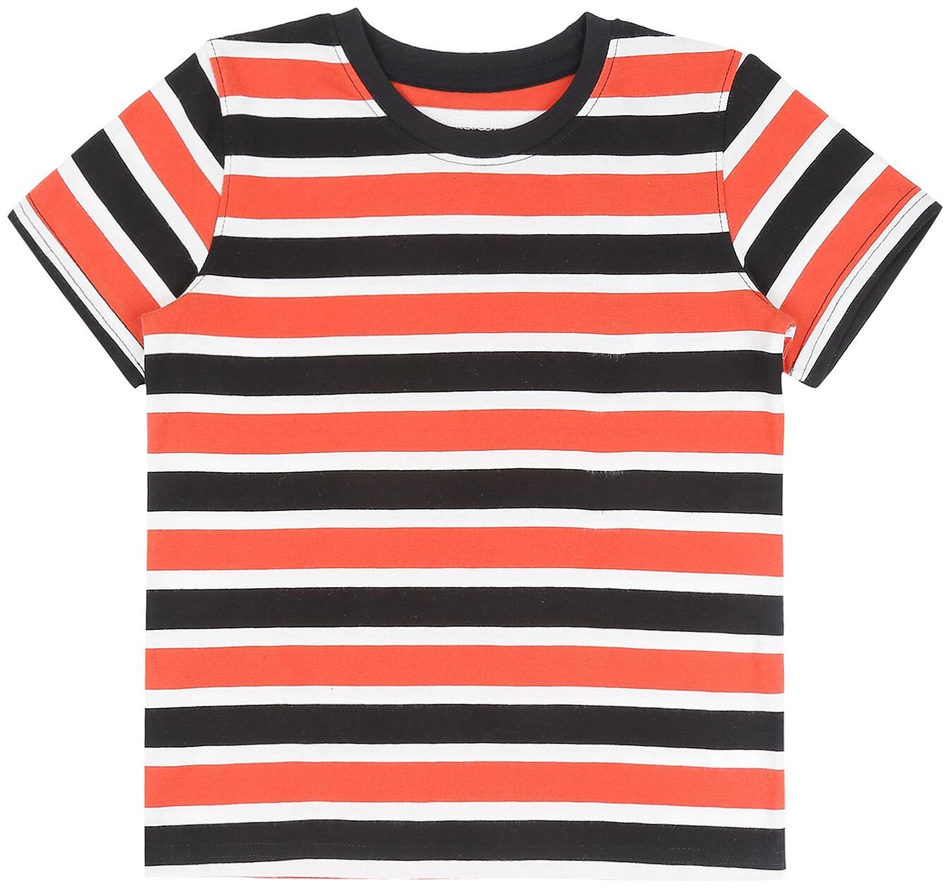

Pantaloons Junior Boy Cotton Striped T-shirt - Red