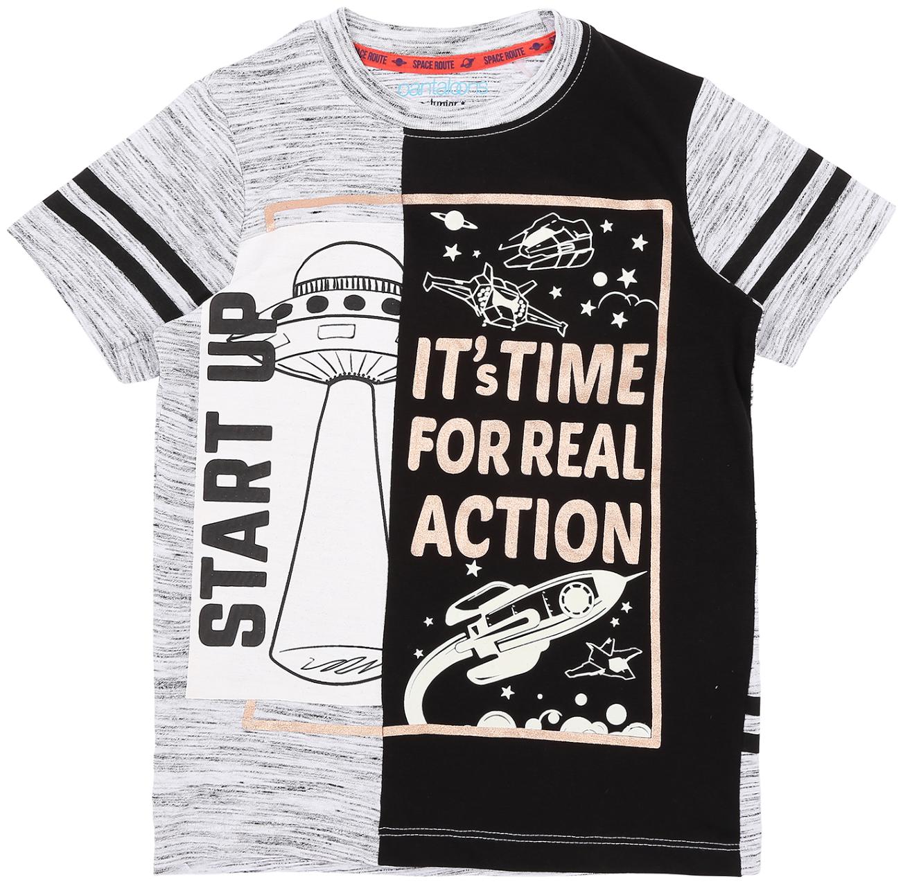 

Pantaloons Junior Boy Cotton Printed T-shirt - White