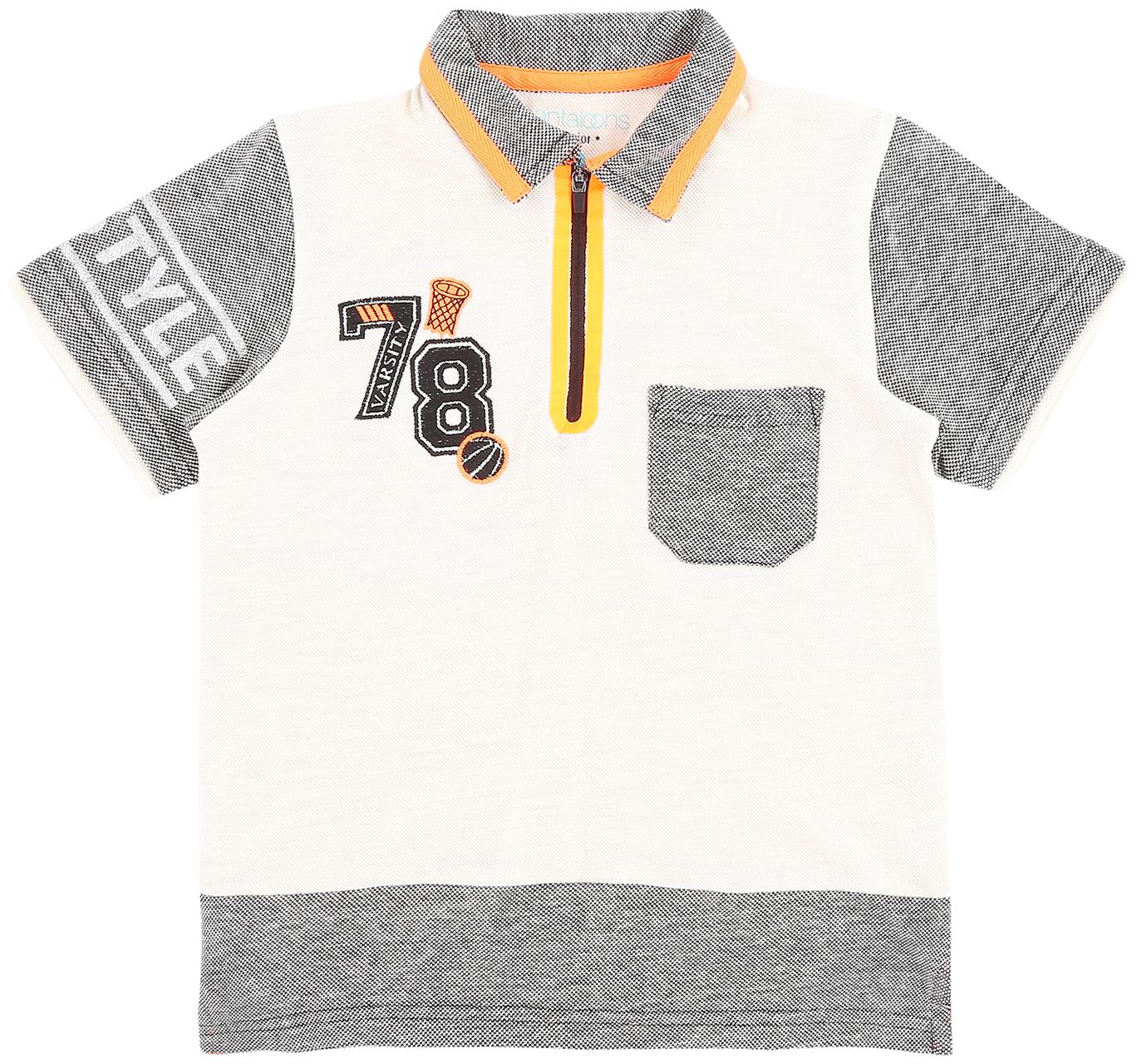 

Pantaloons Junior Boy Cotton Printed T-shirt - Grey