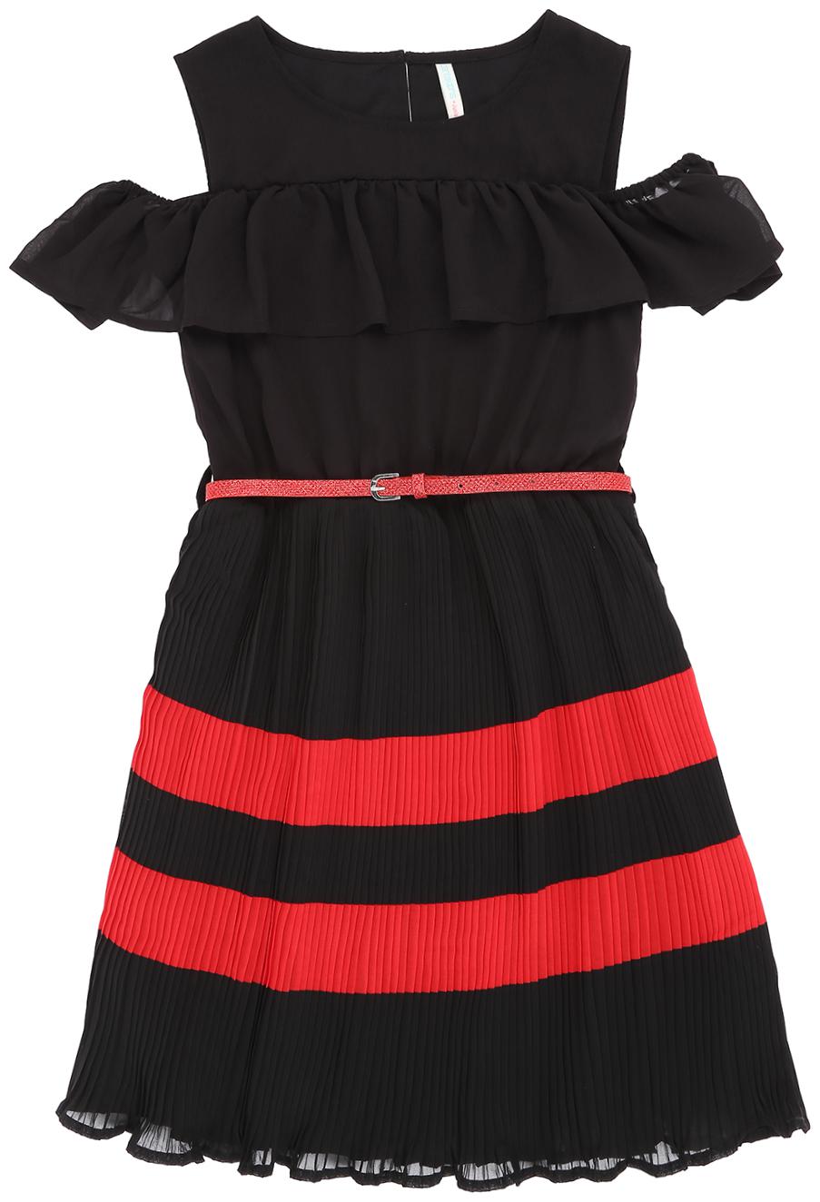 

Pantaloons Junior Black Polyester Short Sleeves Knee Length Princess Frock ( Pack of 1 )