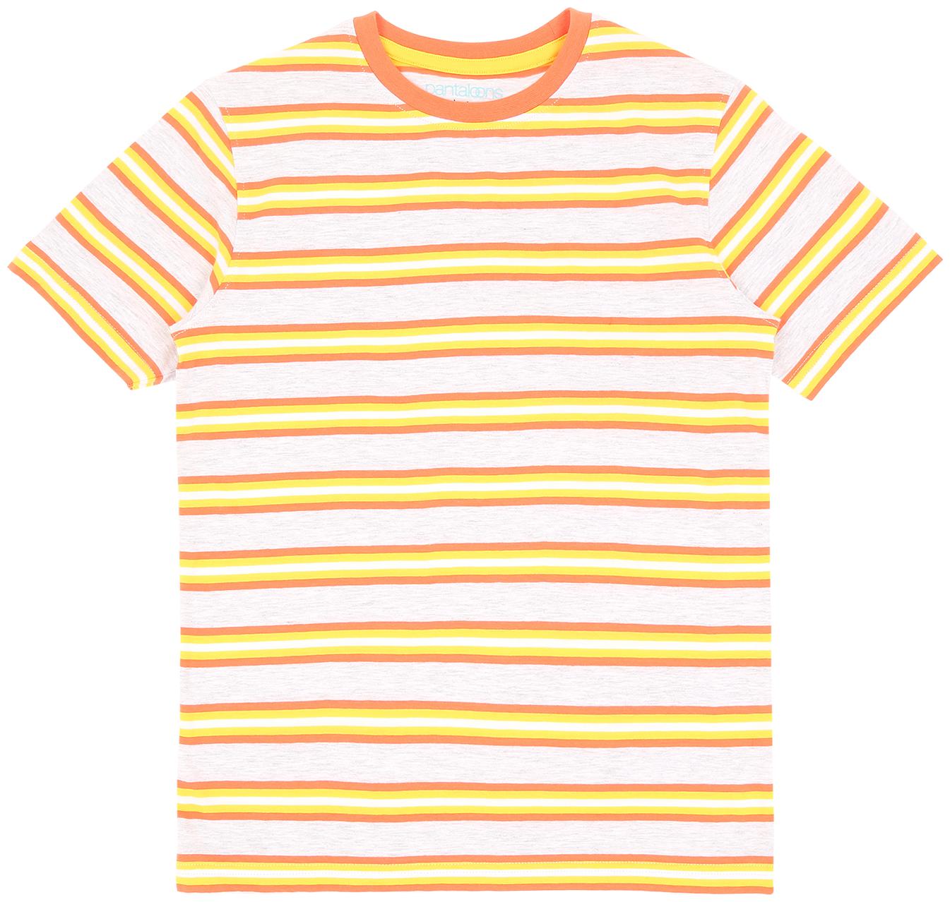 

Pantaloons Junior Boy Cotton Striped T-shirt - Multi