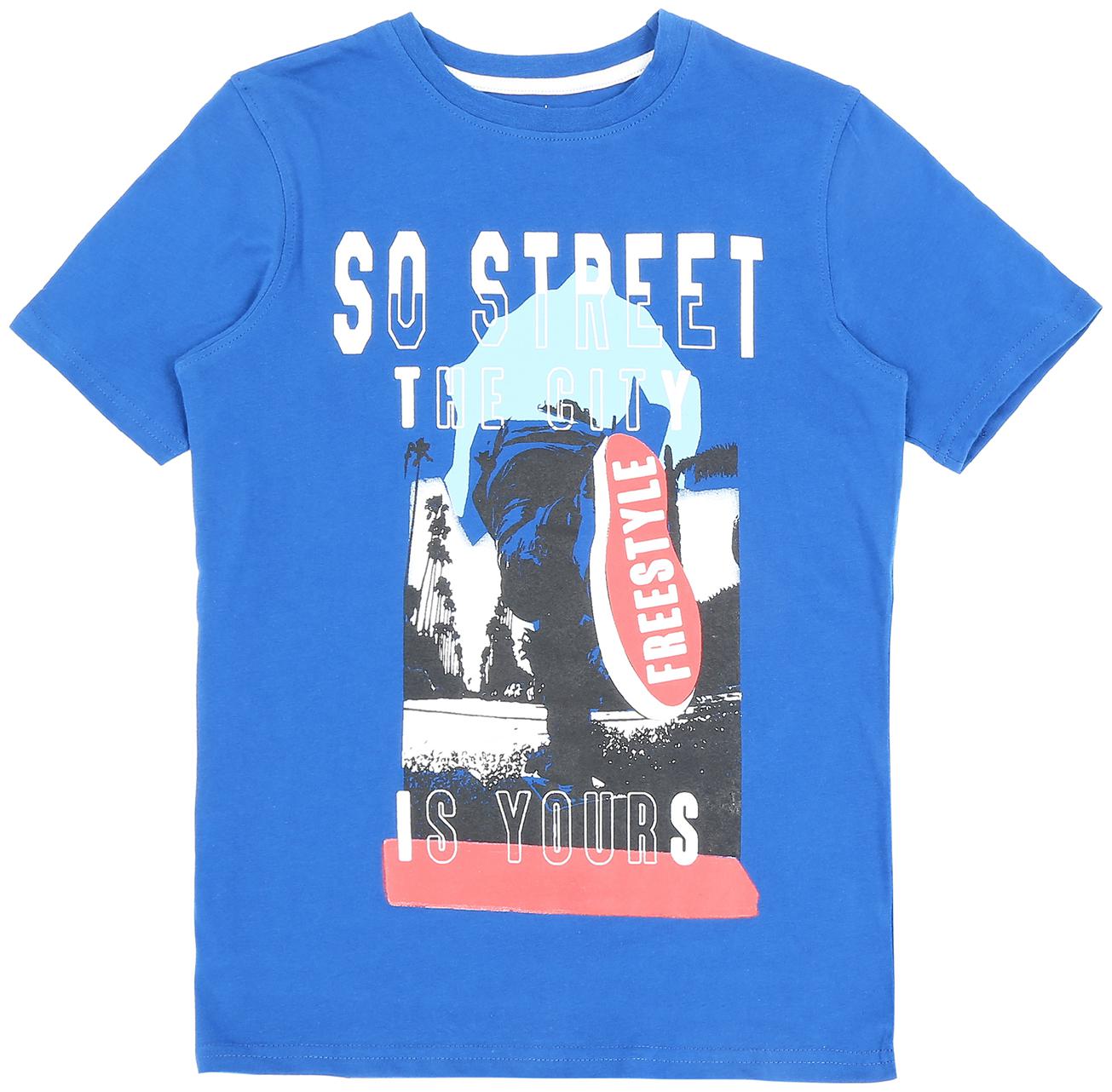 

Pantaloons Junior Boy Cotton Printed T-shirt - Blue