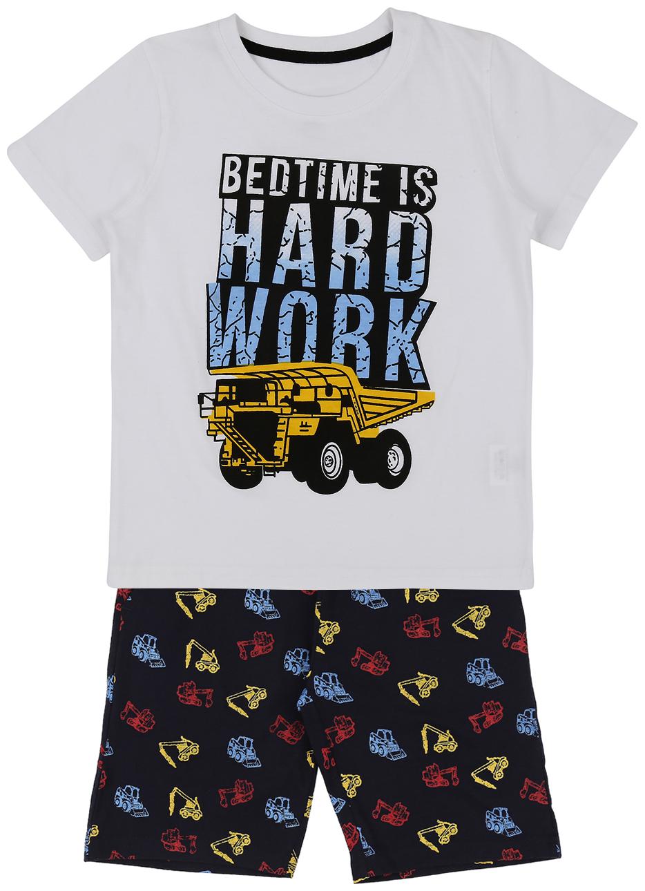 

Pantaloons Junior Cotton Printed Top Bottom Set - White