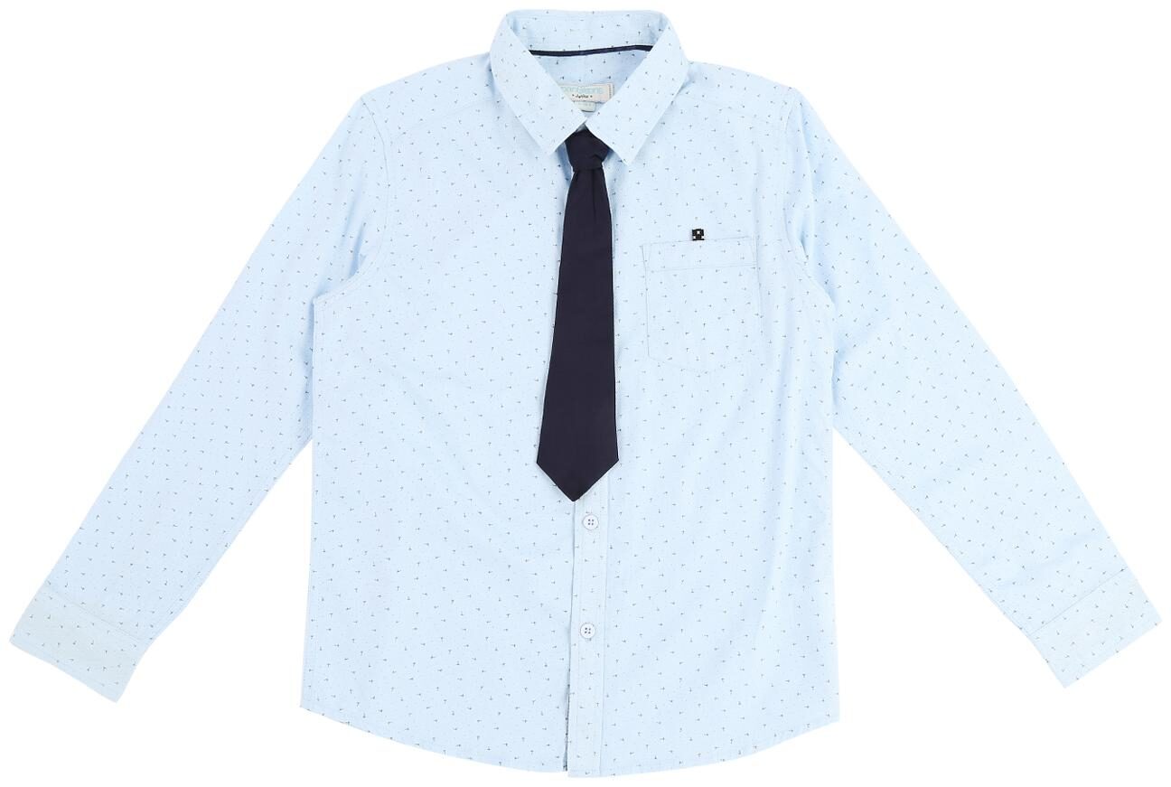 

Pantaloons Junior Boy Cotton Printed Shirt Blue