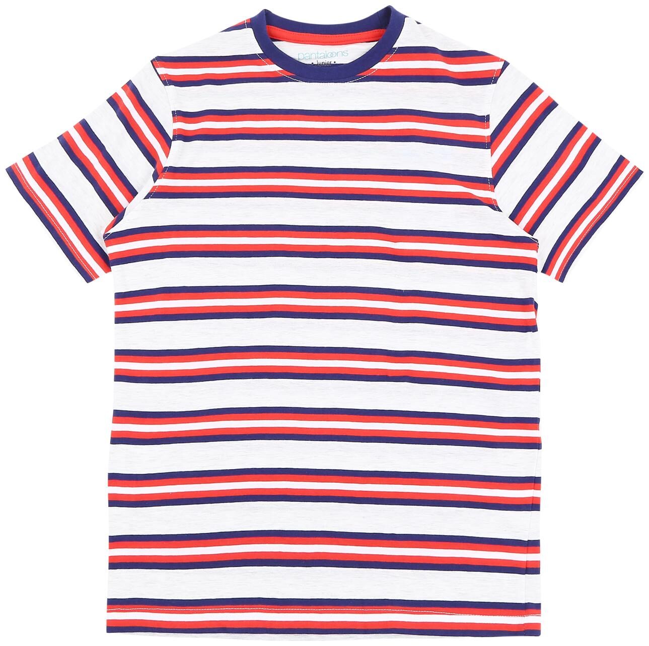 

Pantaloons Junior Boy Cotton Striped T-shirt - Multi