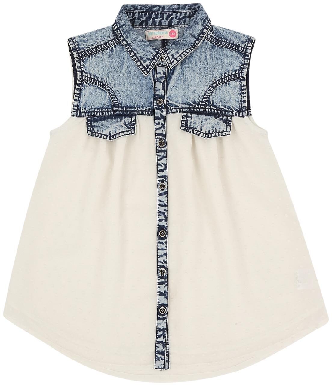 

Pantaloons Junior Girl Polyester Solid Top - White