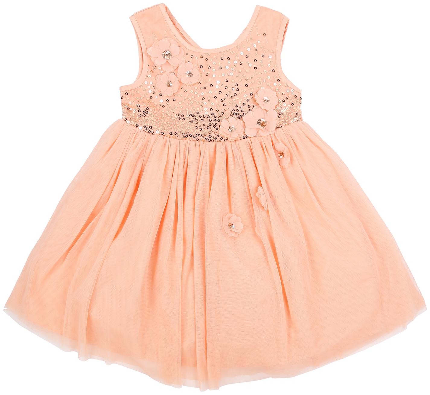 

Pantaloons Junior Orange Polyester Sleeveless Knee Length Princess Frock ( Pack of 1 )