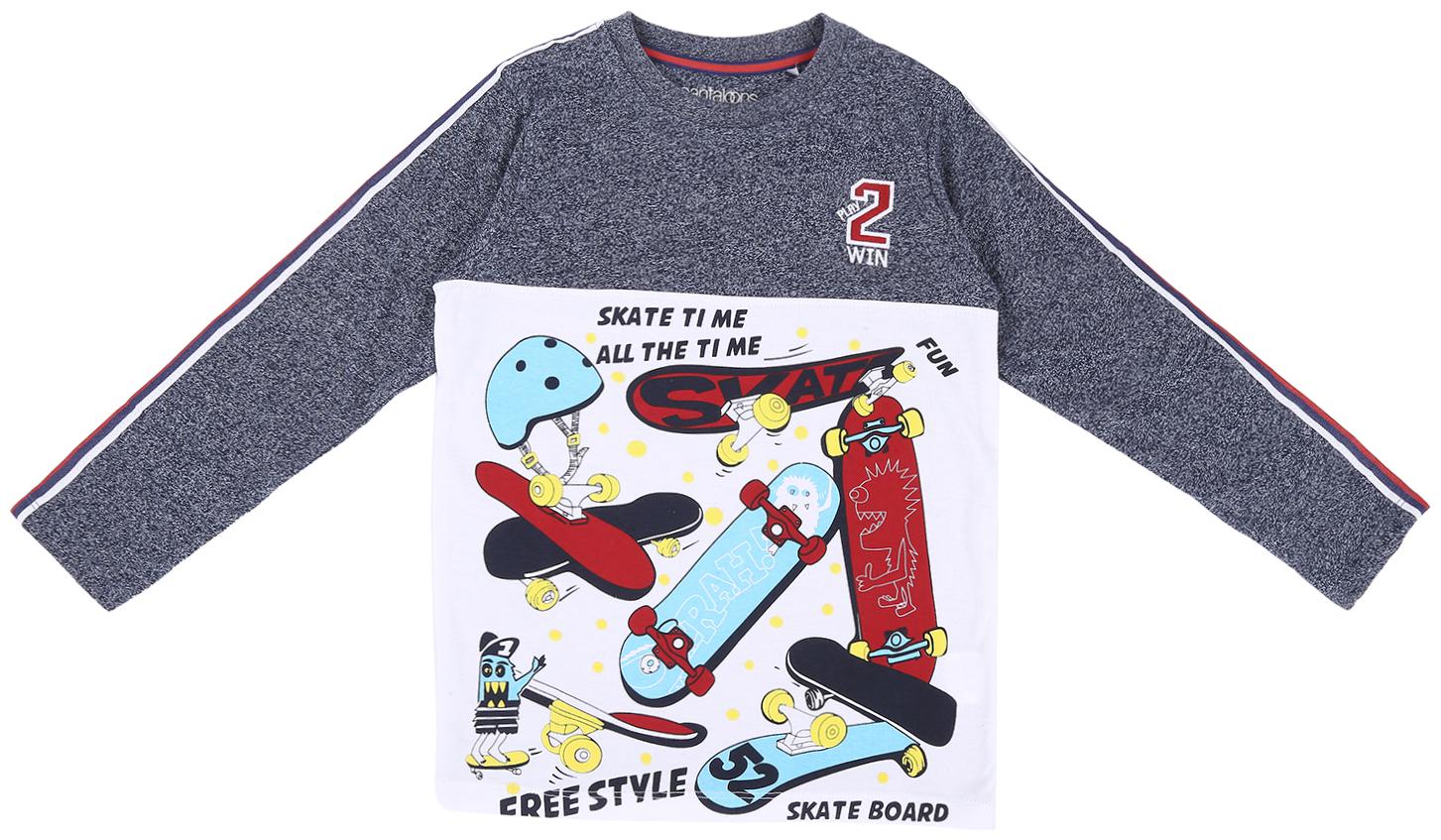

Pantaloons Junior Boy Cotton Printed T-shirt - Blue