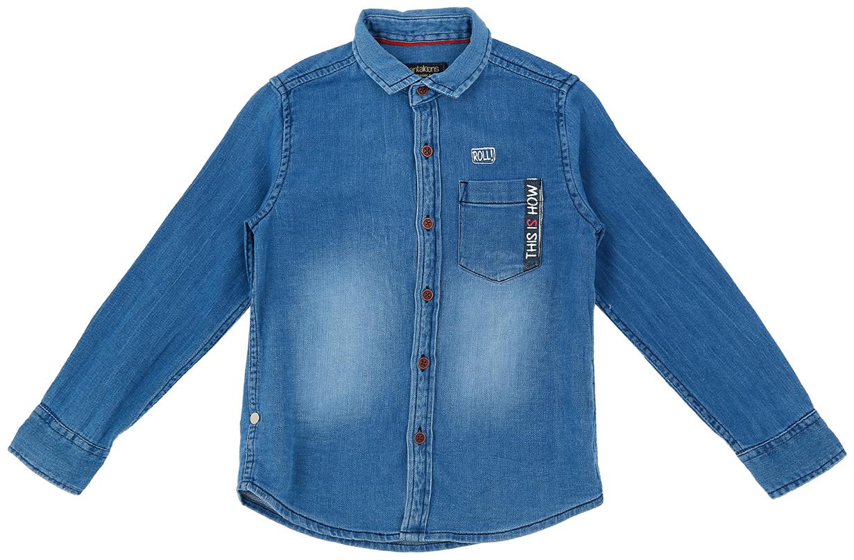 

Pantaloons Junior Boy Cotton Solid Shirt Blue