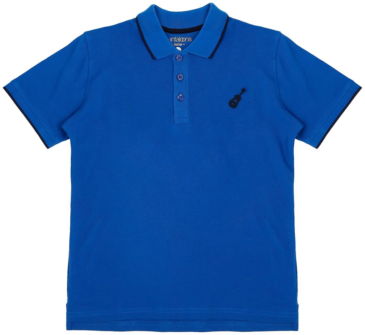 

Pantaloons Junior Boy Cotton Solid T-shirt - Blue