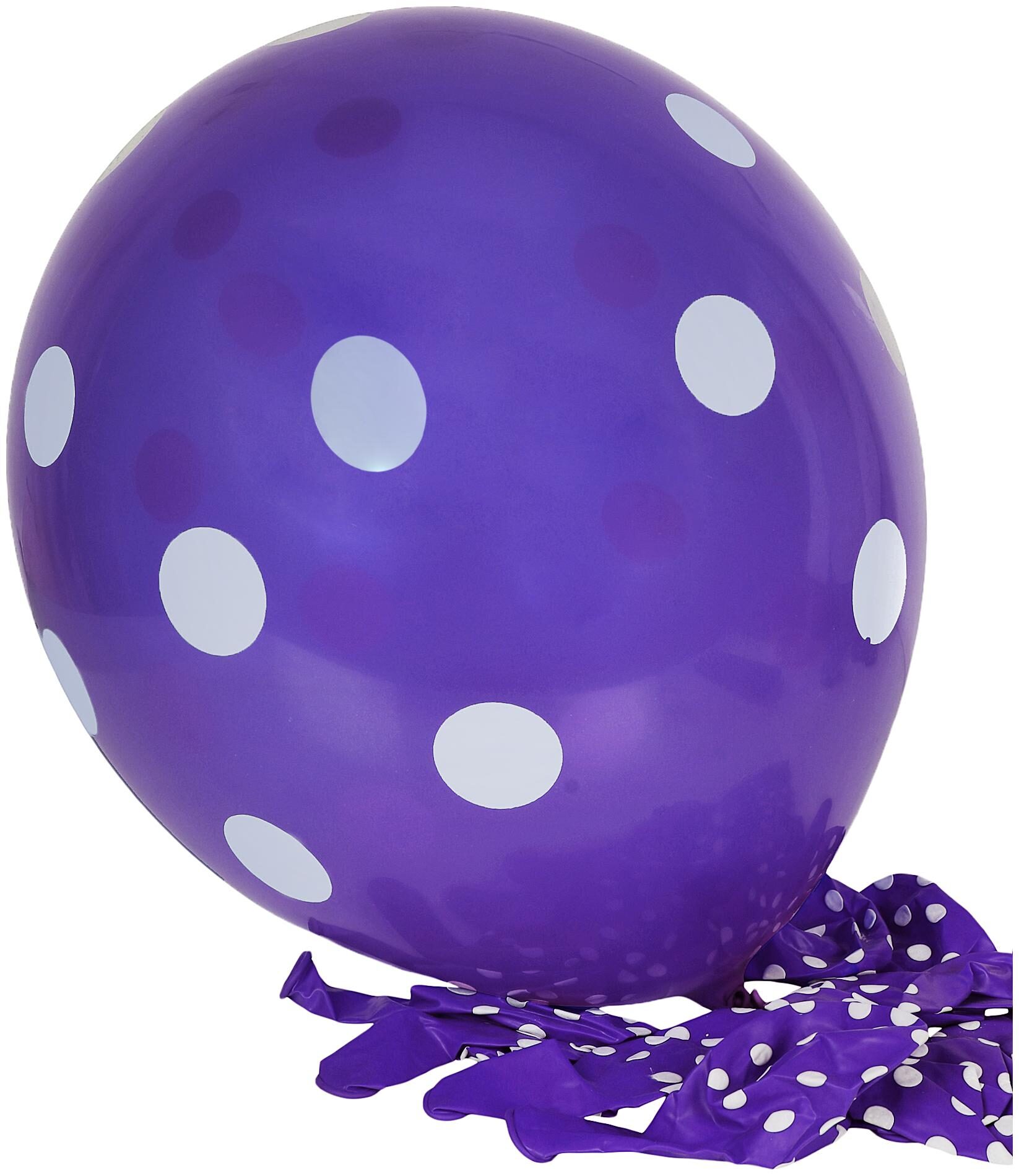 

Party Bazaar Printed Polka Dot Balloon (25 pcs) For Birthday Party Wedding Anniversary Celebration Festival Baby Shower and Special Occasions