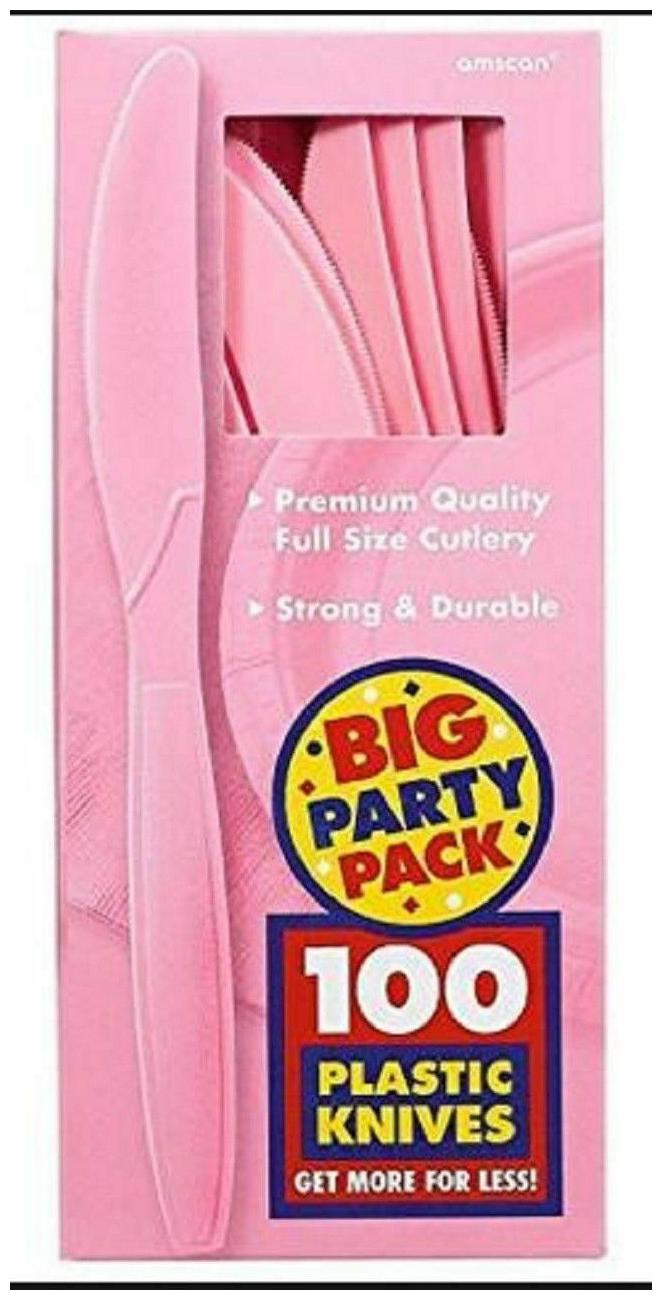 

Party Favors - Big Party Pack - New Pink - Plastic Knives - 100ct