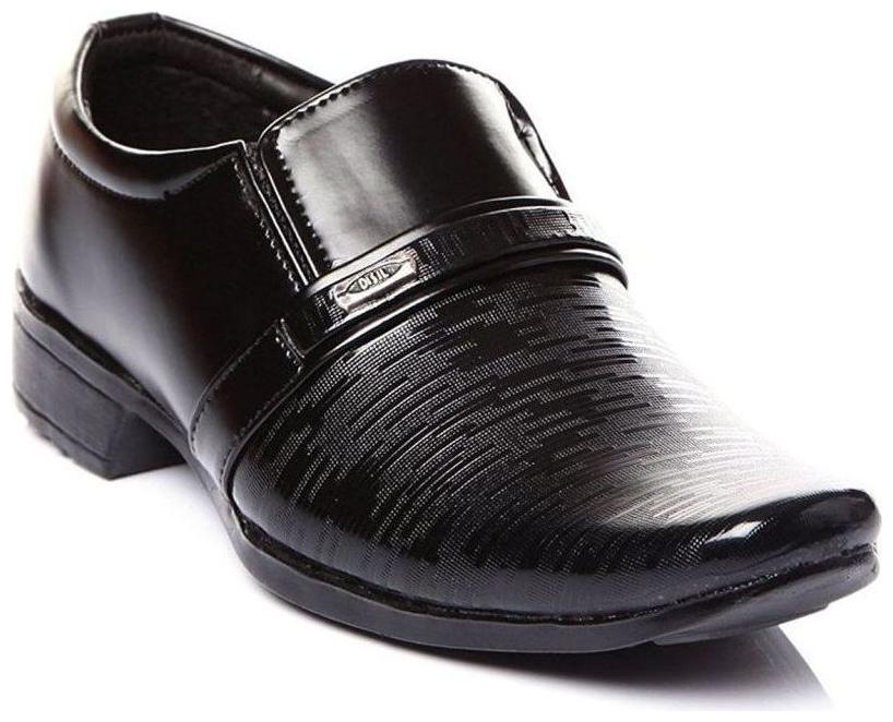 

SIM STYLE Black Boys School Shoes