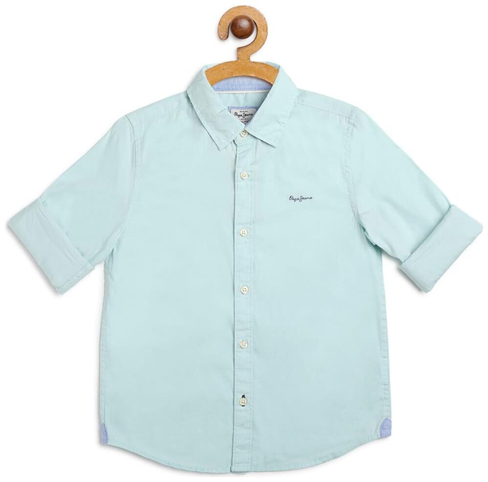 

Pepe Jeans Boy Cotton Solid Shirt Blue