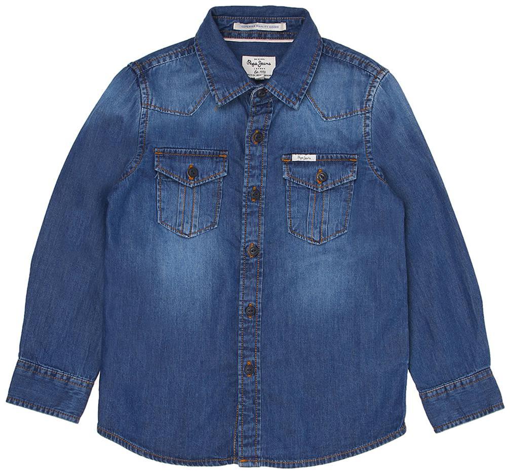 

Pepe Jeans Boy Denim Solid Shirt Blue
