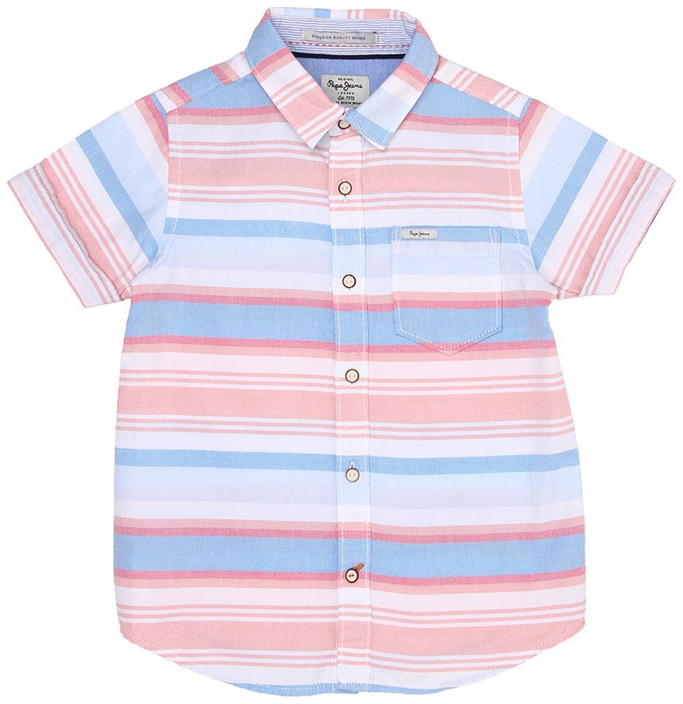 

Pepe Jeans Boy Cotton Striped Shirt Pink
