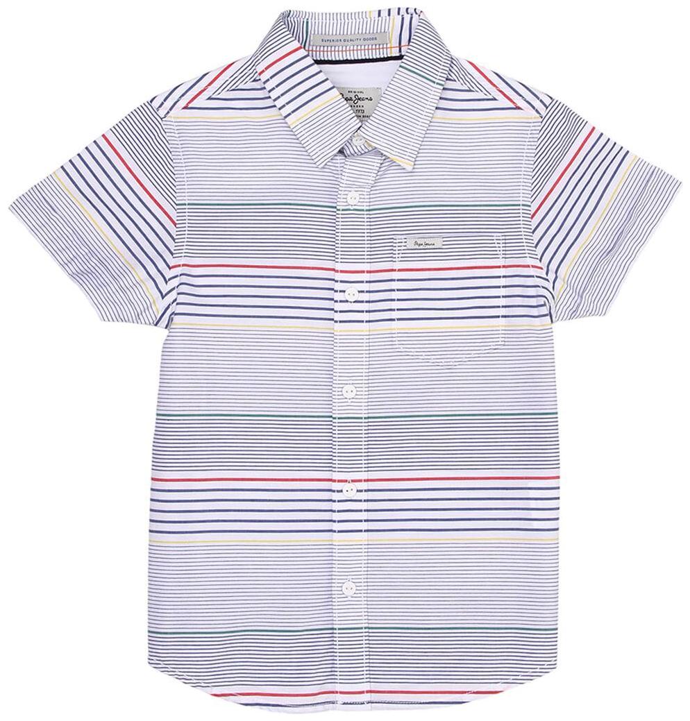 

Pepe Jeans Boy Cotton Striped Shirt White