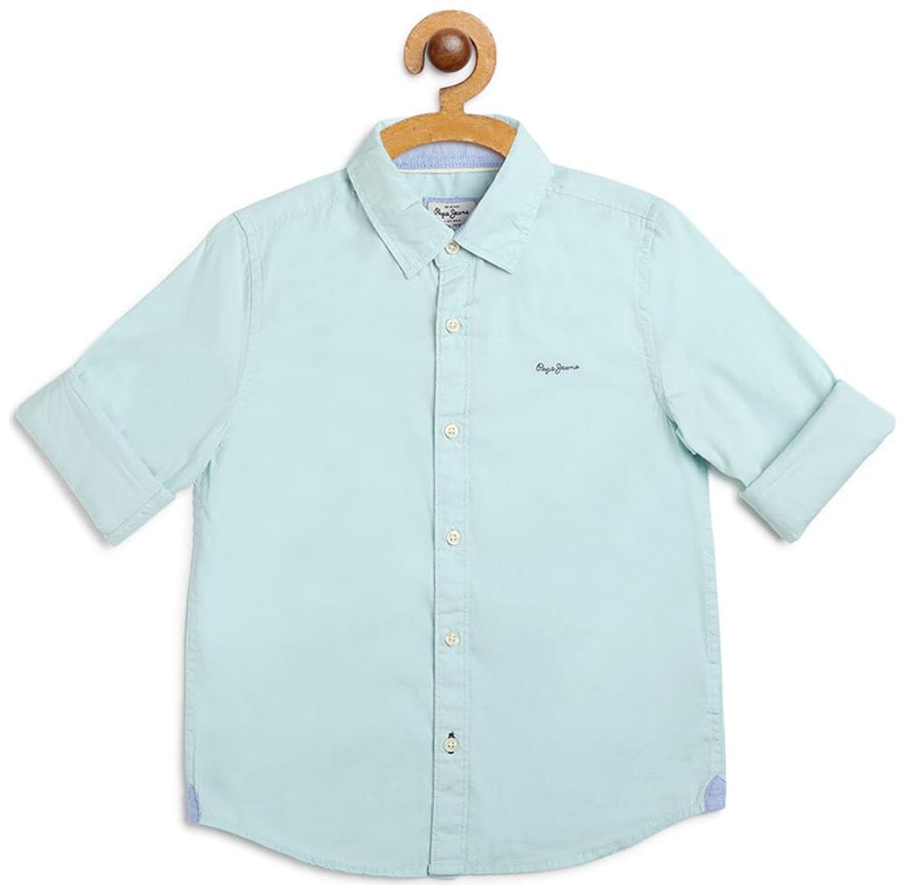 

Pepe Jeans Boy Cotton Solid Shirt Blue