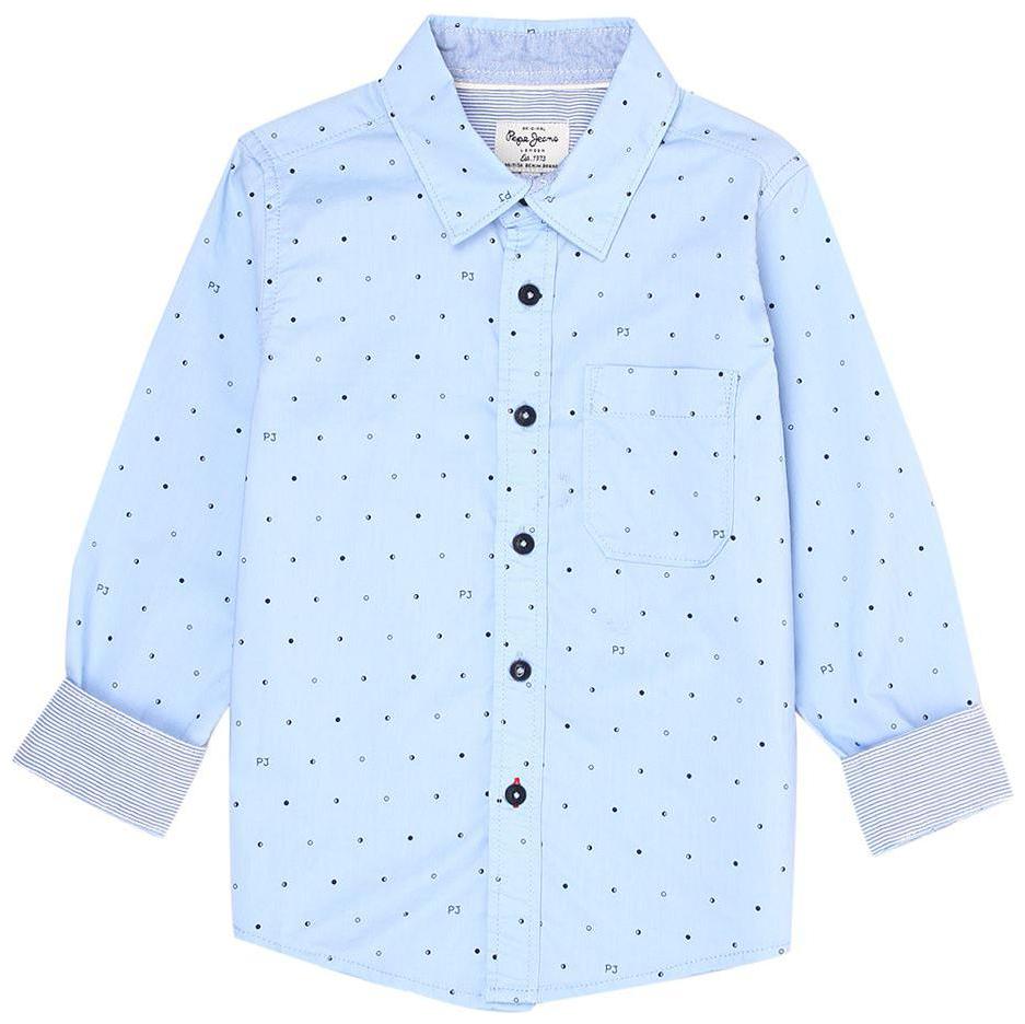 

Pepe Jeans Boy Cotton Printed Shirt Blue