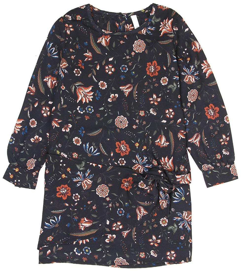 

Pepe Jeans Black Viscose Full Sleeves Above Knee Princess Frock ( Pack of 1 )
