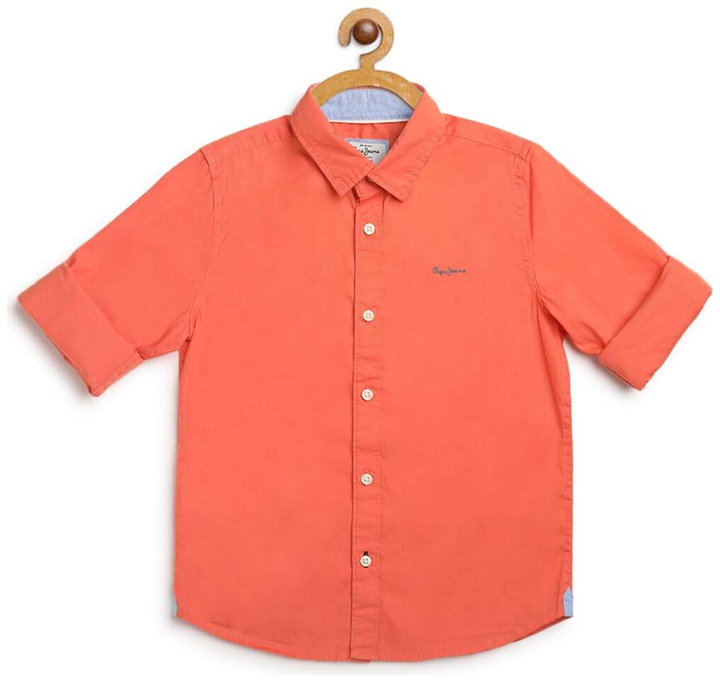 

Pepe Jeans Boy Cotton Solid Shirt Orange