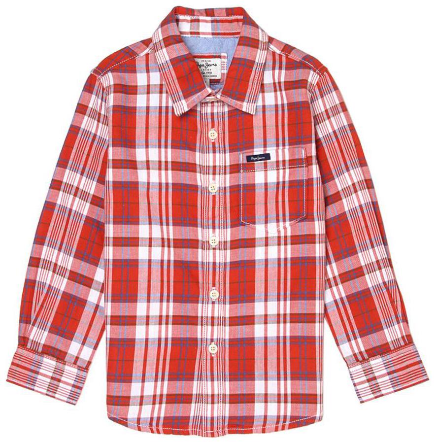 

Pepe Jeans Boy Cotton Checked Shirt Red