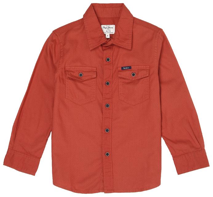 

Pepe Jeans Boy Cotton blend Solid Shirt Orange
