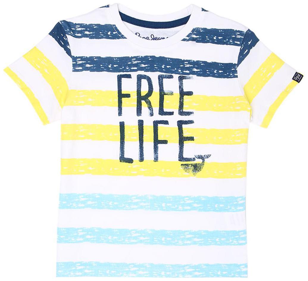 

Pepe Jeans Boy Cotton Striped T-shirt - Yellow