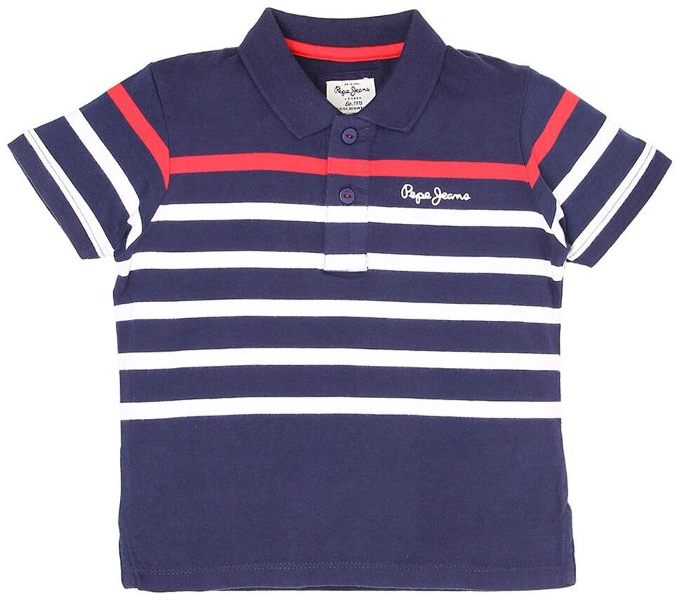

Pepe Jeans Boy Cotton Striped T-shirt - Blue