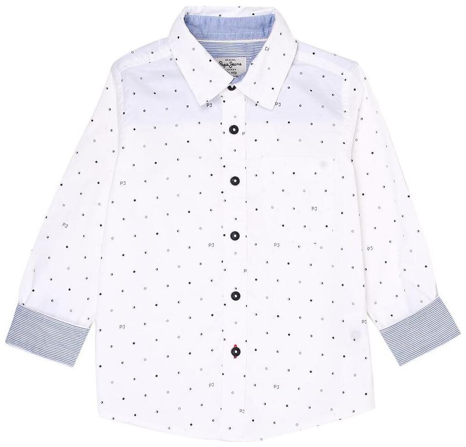 

Pepe Jeans Boy Cotton Printed Shirt White