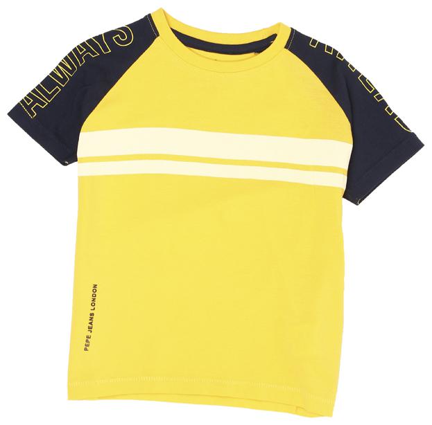 

Pepe Jeans Boy Cotton blend Striped T-shirt - Yellow