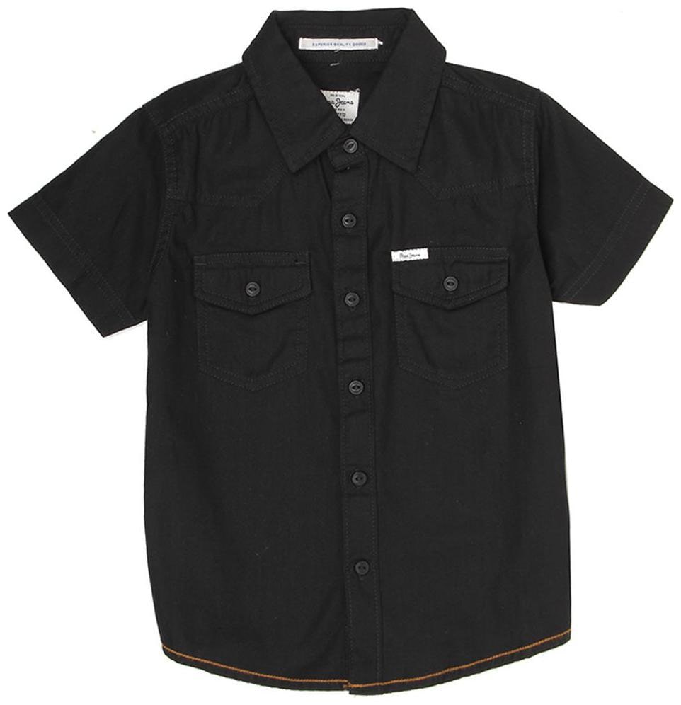 

Pepe Jeans Boy Cotton Solid Shirt Black