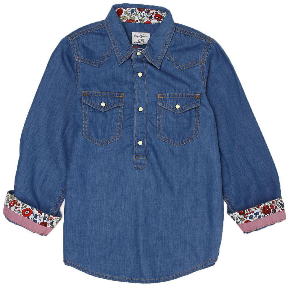 

Pepe Jeans Boy Denim Solid Shirt Blue